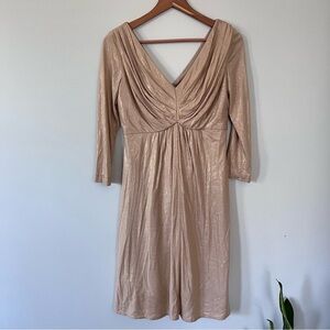 🎉 Maggie Boutique Drapey Metallic Dress • 4